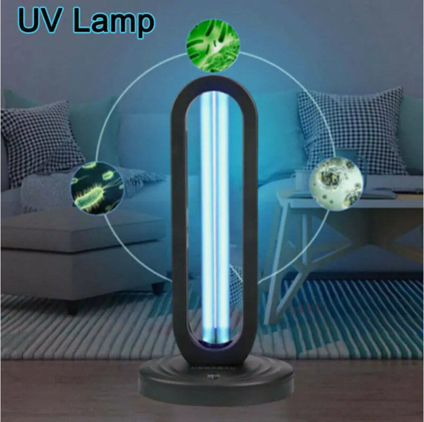 Portable UV-C Disinfection Sterilizer 38W Timer Remote Ozone for Household