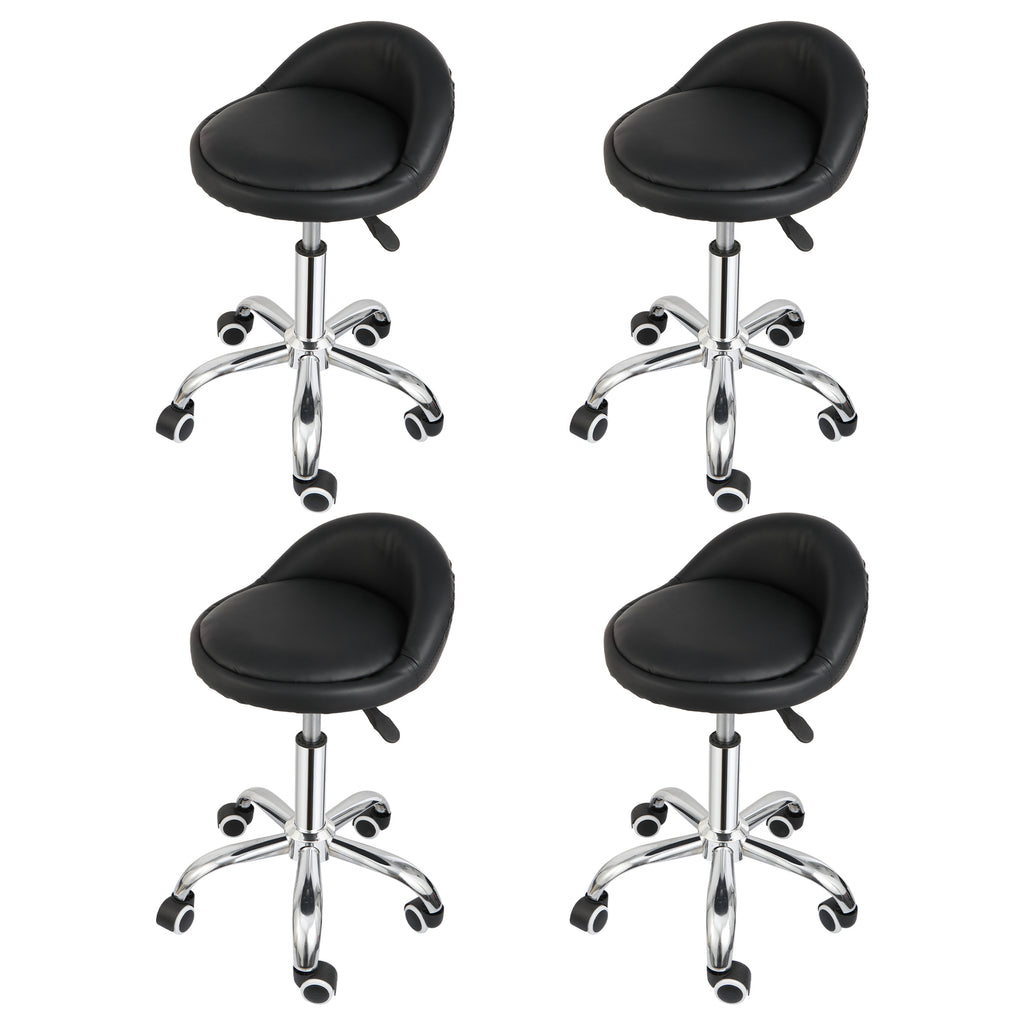 Set of 4 Hydraulic Swivel Stool Chairs for Spa Tattoo & Facial Massage