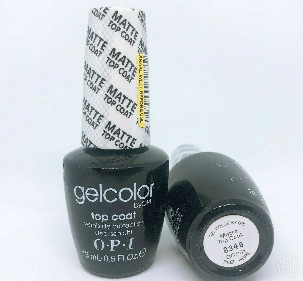 OPI GelColor Matte Top Coat for Gel Nails - 15ml, Soak-Off Formula