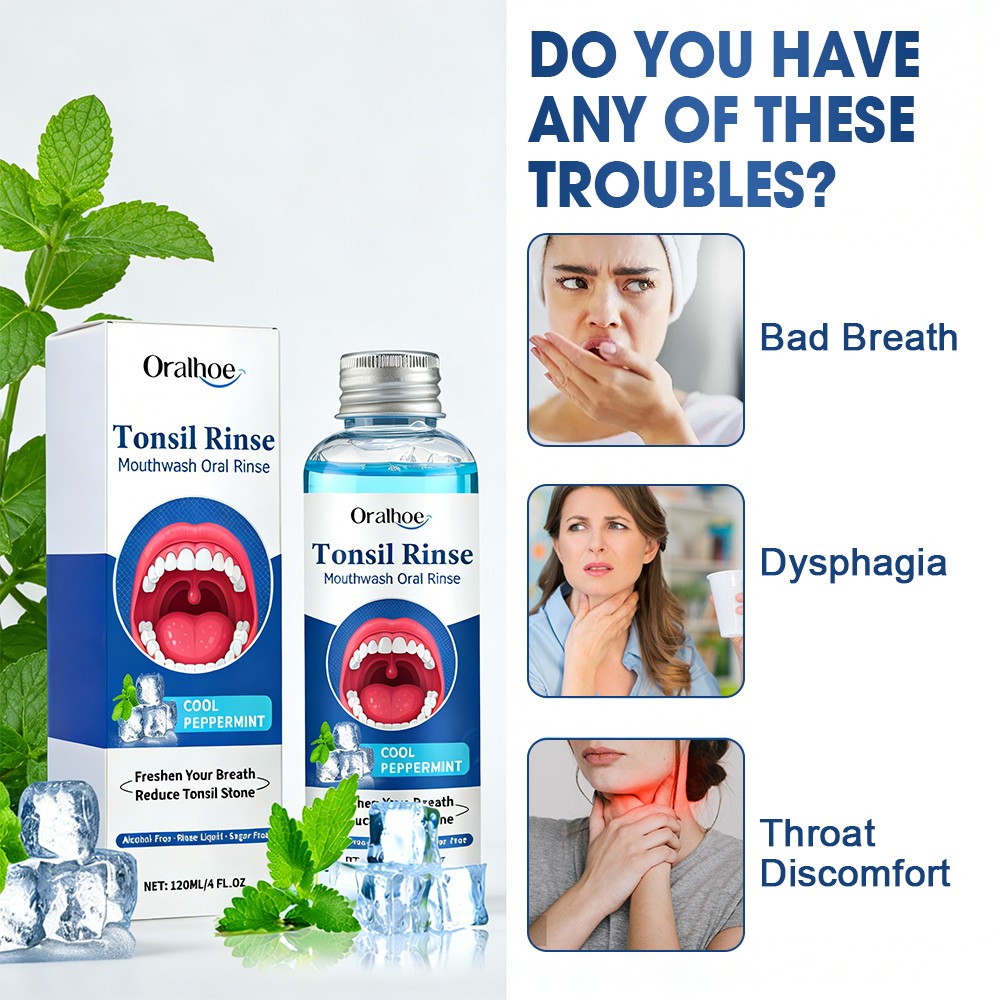 Natural Tonsil Stone Remover Mouthwash 2-Pack - Bad Breath & Oral Hygiene