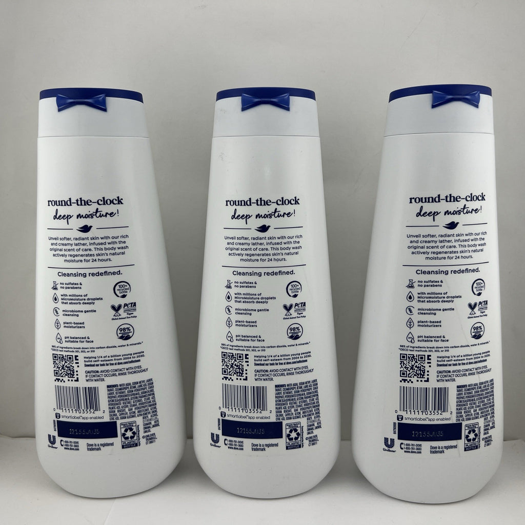 Dove Deep Moisture Body Wash, 23 fl oz Each, 3 PACK - Free Shipping!