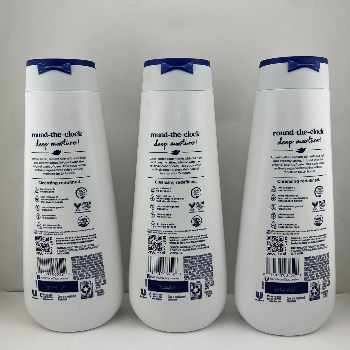 Dove Deep Moisture Body Wash, 23 fl oz Each, 3 PACK - Free Shipping!