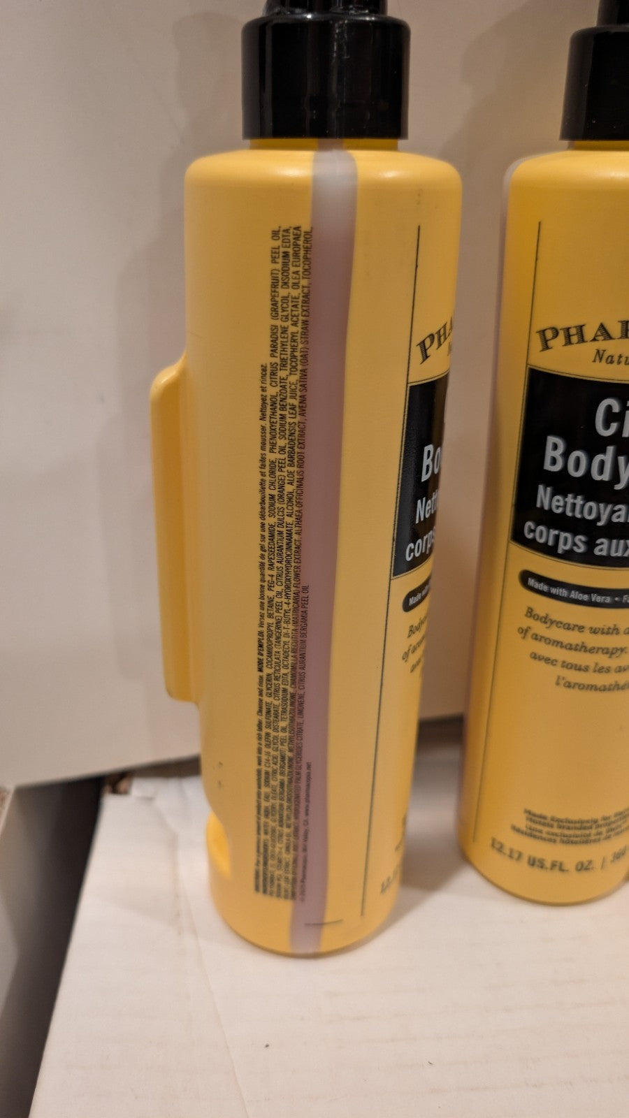 Lot of 3 Citrus Body Washes - Natural Hotel-Style 12.17 oz