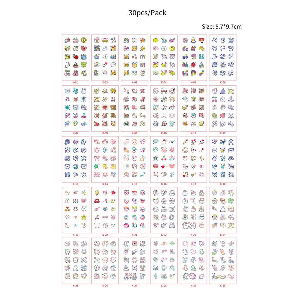 Waterproof Temporary Tattoos Set – Butterfly, Rose & Feather Stickers (Disposable)