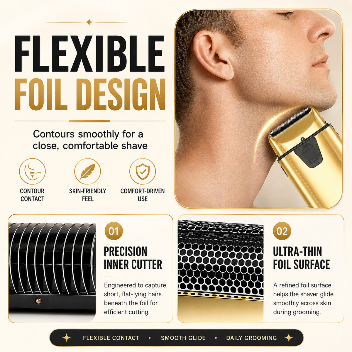 Replacement Foil & Cutter Set for Metal Single Shaver - Pack Variants