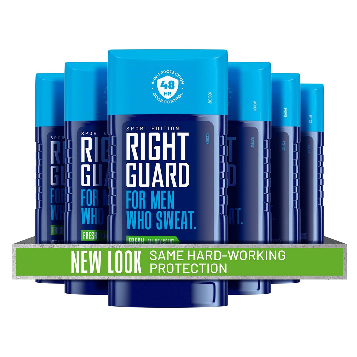 Men's Antiperspirant Deodorant Stick - 48-Hour Odor & Sweat Protection, Pack of 6
