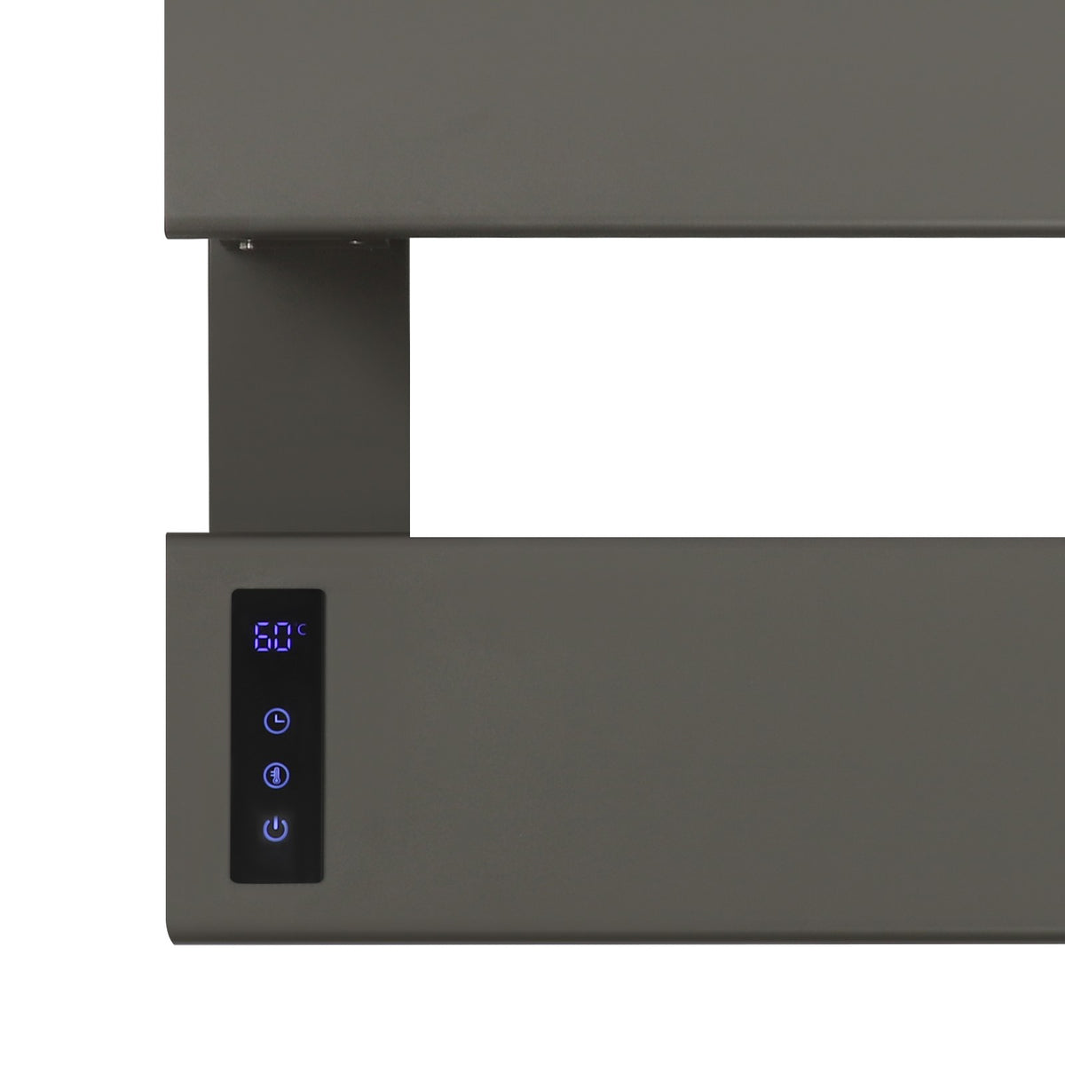 Electric Wall-Mounted Towel Warmer with Adjustable Timer and Temperature