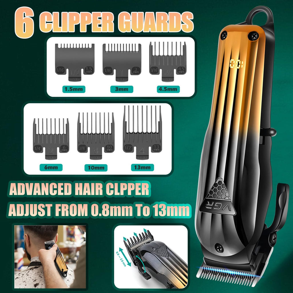 Professional Hair Clippers for Men - Electric Trimmer & Shaver V-644