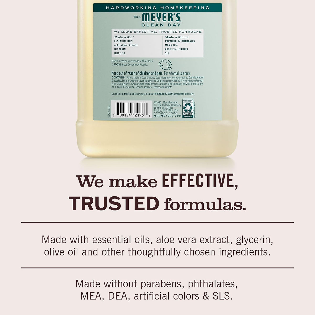 Mrs. Meyer’s Birchwood Hand Soap Refill 33 oz - Gentle Moisturizing Liquid