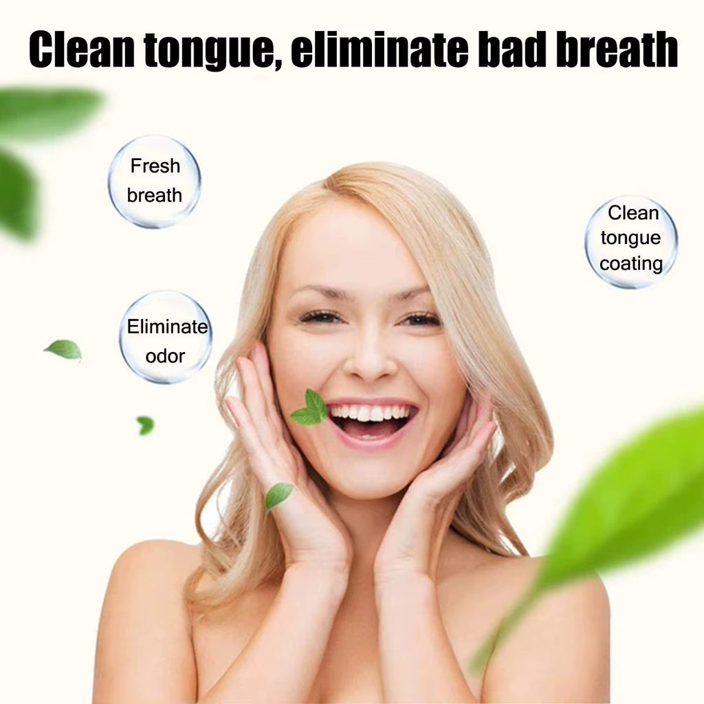 Reusable Silicone Tongue Scraper Cleaner for Oral Care - Adult Dental Hygiene