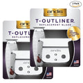2 Pack Replacement T-Blades for Andis GTO, GO, SL, SLS Trimmers