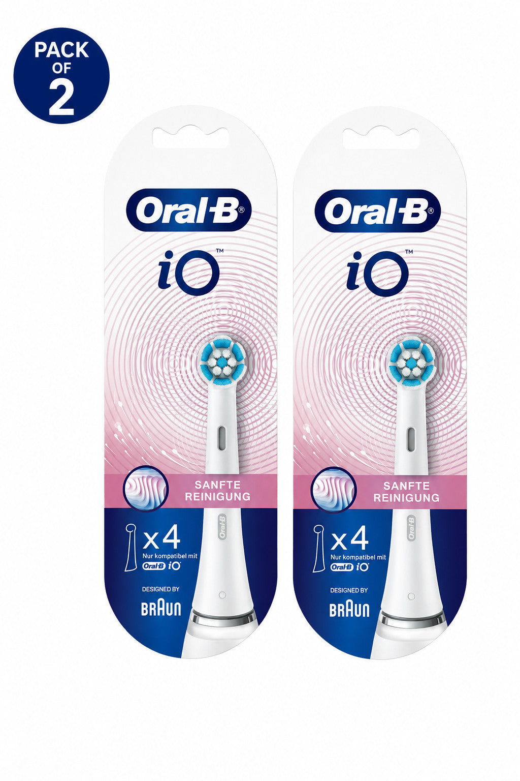 8 Pack Sensitive Brush Heads for Oral-B iO Electric Toothbrushes