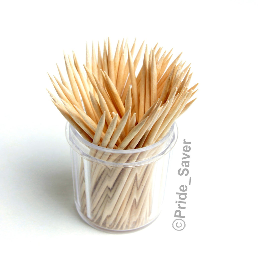 Eco-Friendly Bamboo Toothpicks with Spill-Resistant Shakers - 520 Pcs