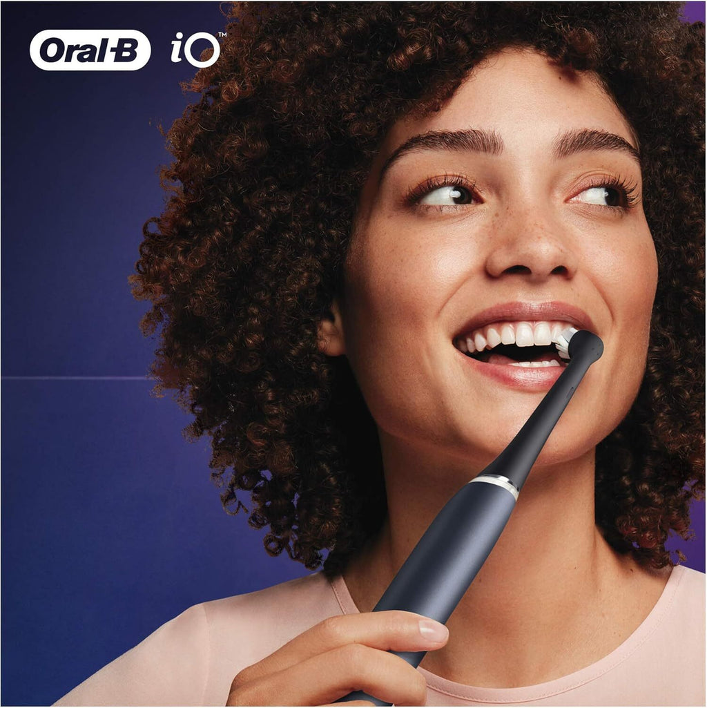 Electric Toothbrush Replacement Heads Black 4-Pack for Oral-B IO