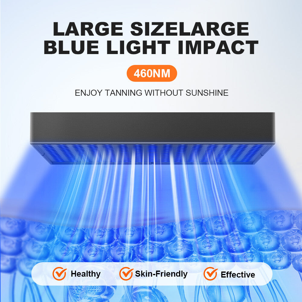 225 LED Home Tanning Lamp for Facial and Body Bronzing - Portable Solarium Light