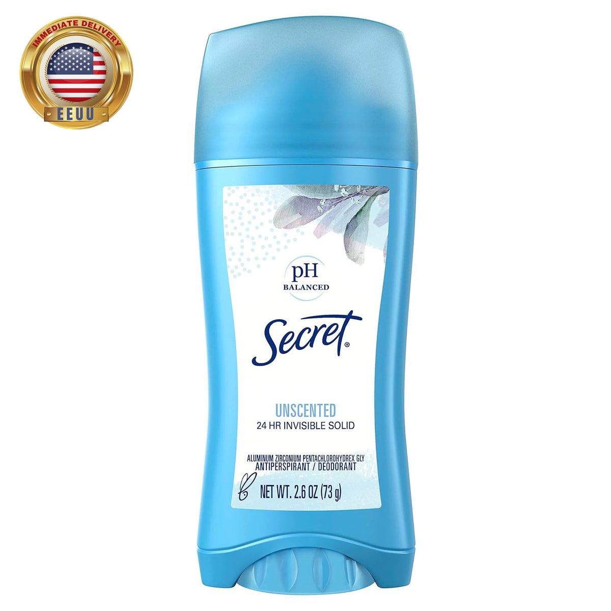 Women’s Unscented pH-Balanced Invisible Solid Antiperspirant Deodorant