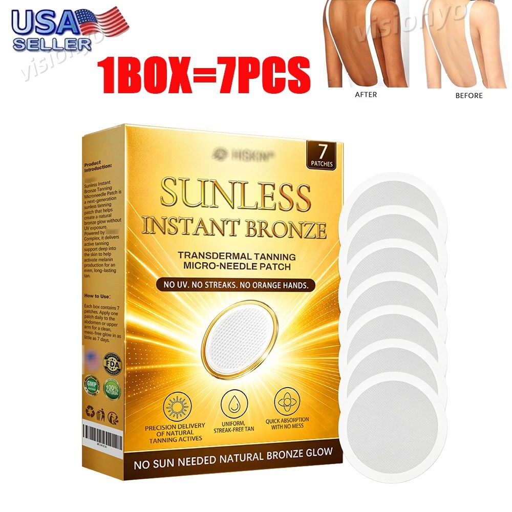 Sunless Tanning Patches Natural Glow Microdarts for Bronze Skin 7-35 Pack