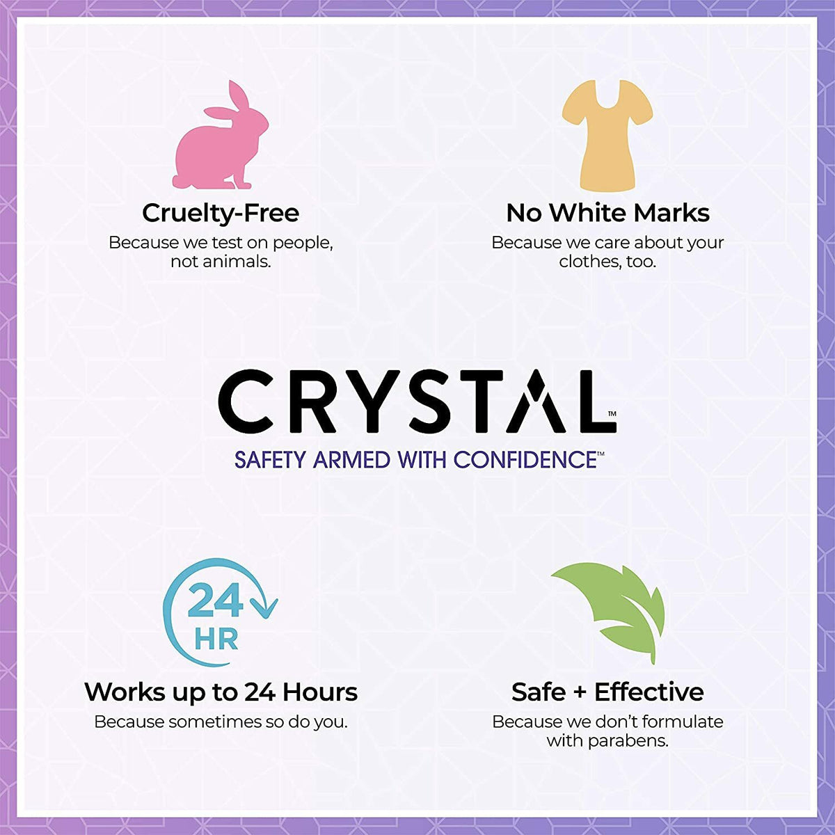 Natural Alum Stone Deodorant - Mineral Crystal Roll-On for Sensitive Skin