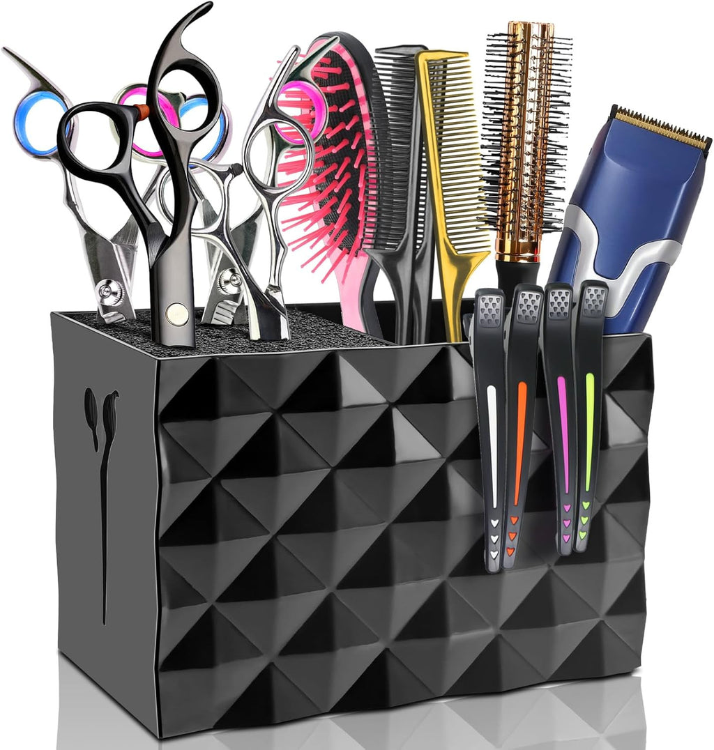 Professional Barber Scissors Holder Box - Hairdressing Tool Organizer for Salons & Barbershop