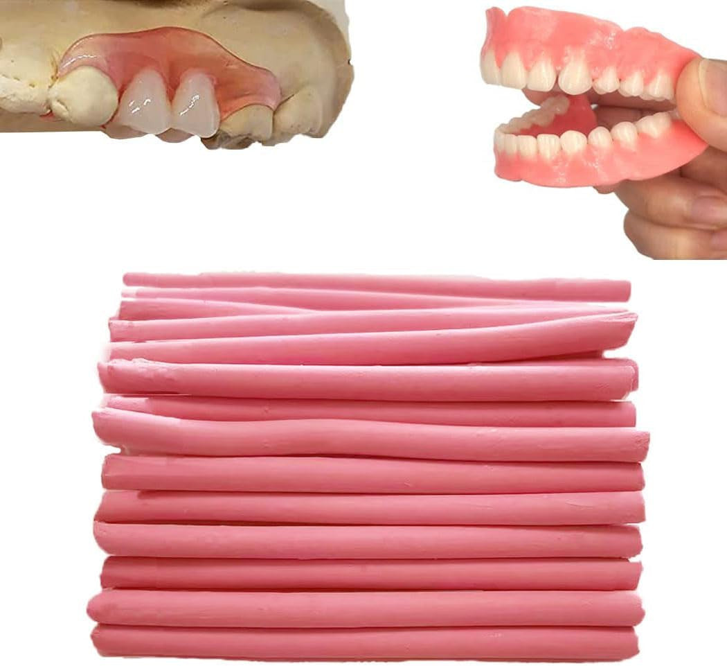 DIY Denture Repair Kit for Partial and Full Temporary Tooth Fixing