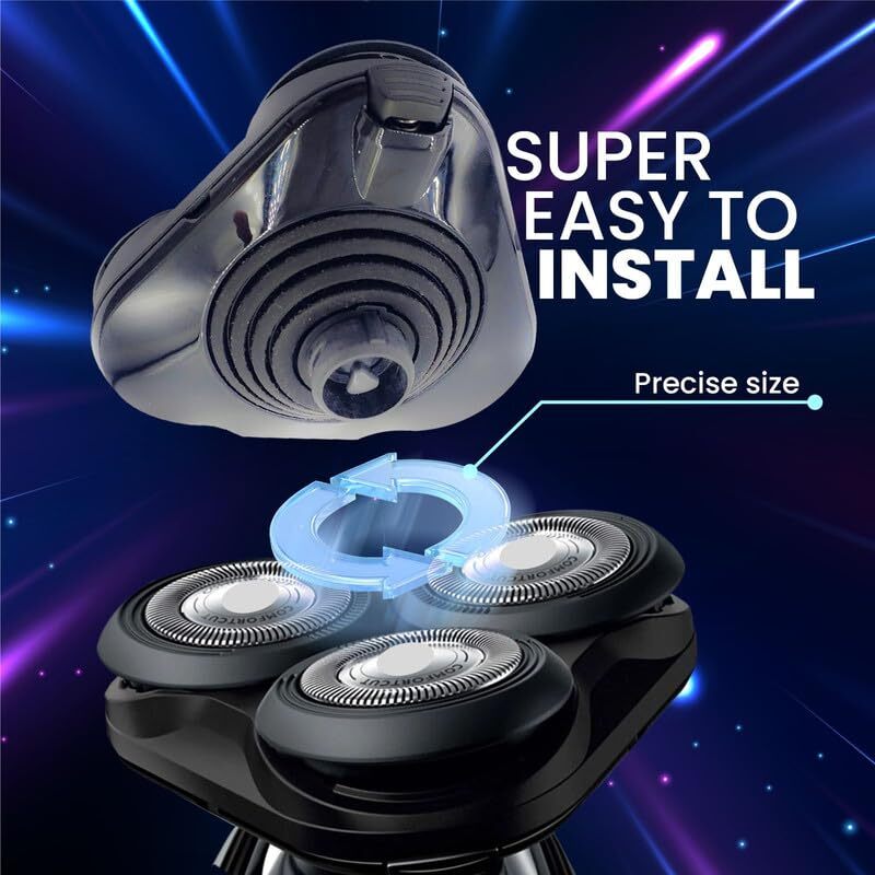Replacement Head Assembly for Philips Norelco Series 5000 Shavers