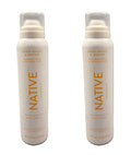 Native Sweet Peach & Nectar Aluminum Free Deodorant Body Spray 3.5 oz 2 Pack