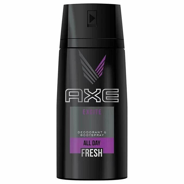 Axe Excite Deodorant Body Spray for Men 12-Pack - Long-Lasting Fresh Scent