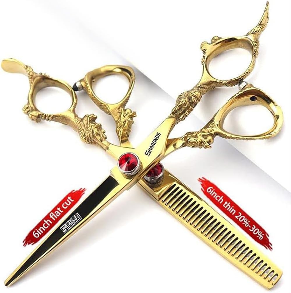 Professional Hairdressing Scissors Set 6 Inch Sharp Hair Cutting Shears