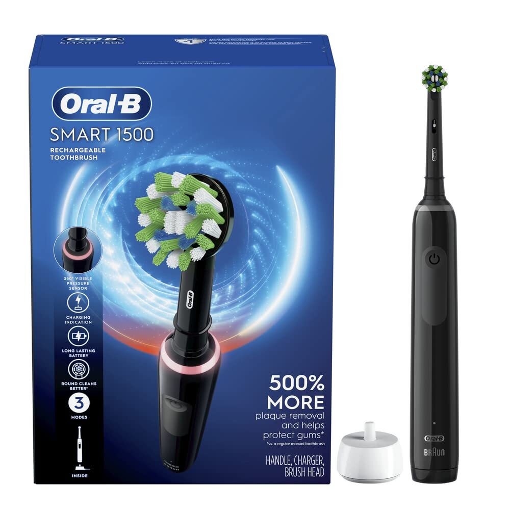 Electric Toothbrush with Deep Clean Technology - Rechargeable Oral B 1500