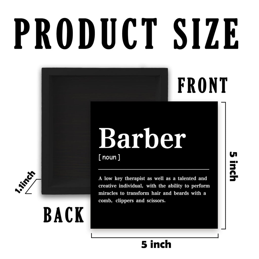 Wooden Decorative Box Sign for Home & Salon Decor 5x5 Inches