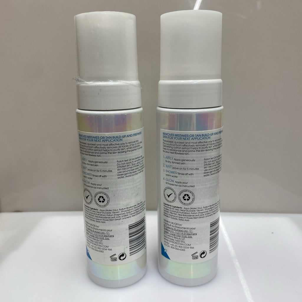 Tan Remover Mousse & Primer 2-in-1 - Unsealed, 6.7 Fl Oz (2 Pack)