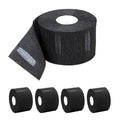 Disposable Barber Neck Strips 500pcs Black Stretchy Paper Neck Bands for Salon