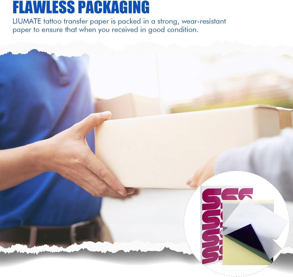 Tattoo Stencil Paper Kit – 100 A4 Sheets, 4-Layer Transfers