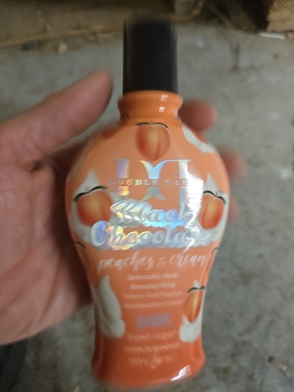 Brown Sugar Double Dark Black Chocolate Peaches & Cream Tanning Lotion 7.5oz