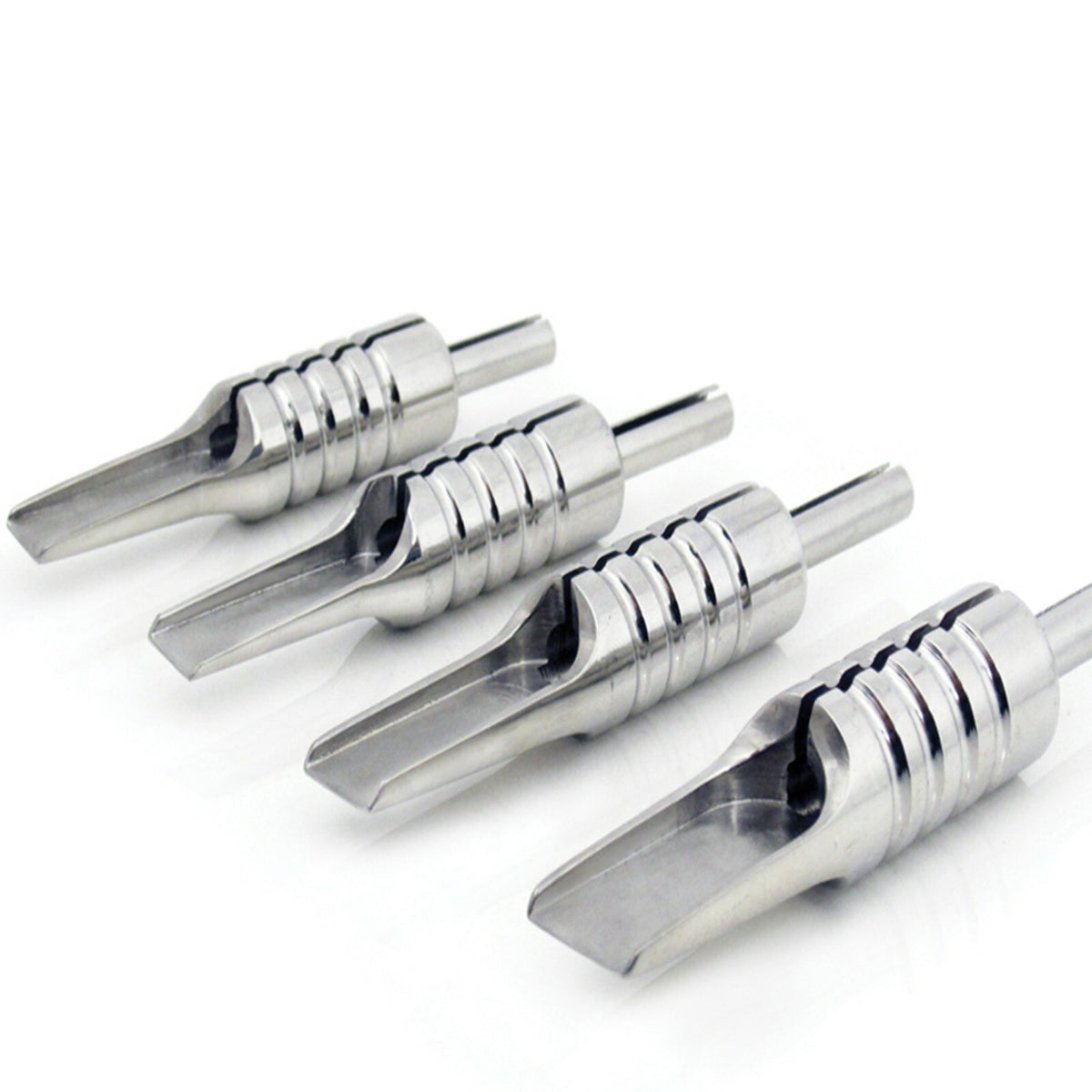 304 Stainless Steel Tattoo Shovel Grip - Flat Magnum Tip with Back Stem