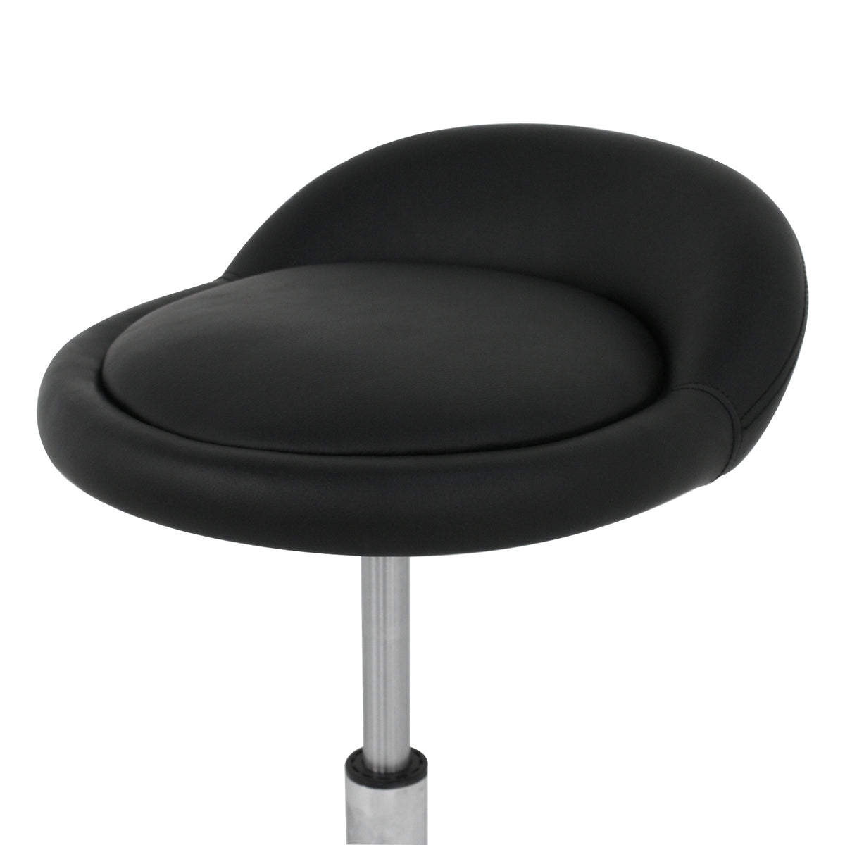 Adjustable Swivel Stool with Wheels for Salon Spa Tattoo Black