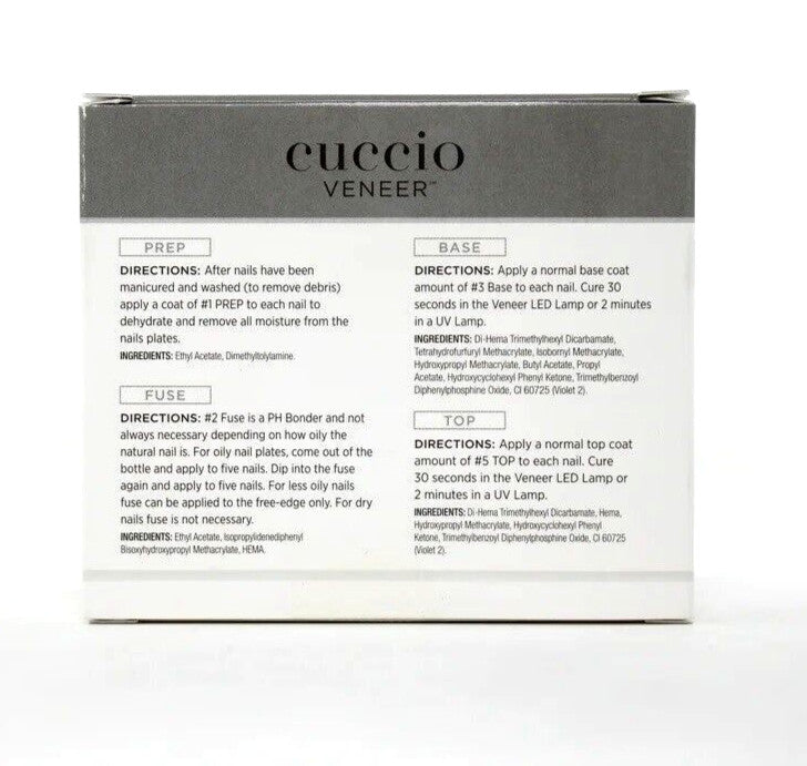 Veneer Nail Treatment Pack - Prep, Base, Top Coats with 13ml Each