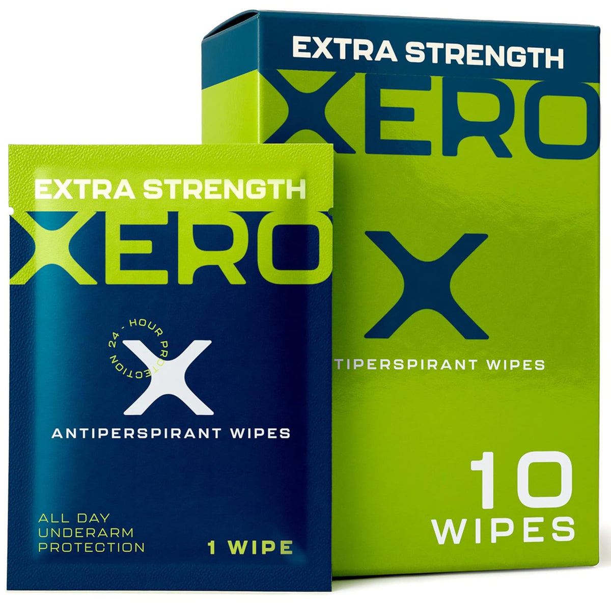 Hyperhidrosis Antiperspirant Wipes for Men Women – 10 Count Travel-Size Sweat & Odor Control