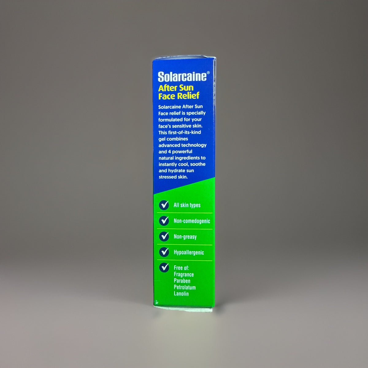 Solarcaine After Sun Face Relief Gel - Cooling & Hydrating 1.5oz - Pack of 2