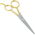 5-Inch Gold Plated Professional Hair Cutting Shears - High Precision Barber Scissors