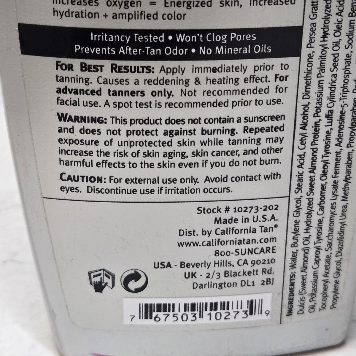 Dark Tanning Lotion Step 2 - Hemp Infused Indoor Tanning Lotion 8.5 Oz