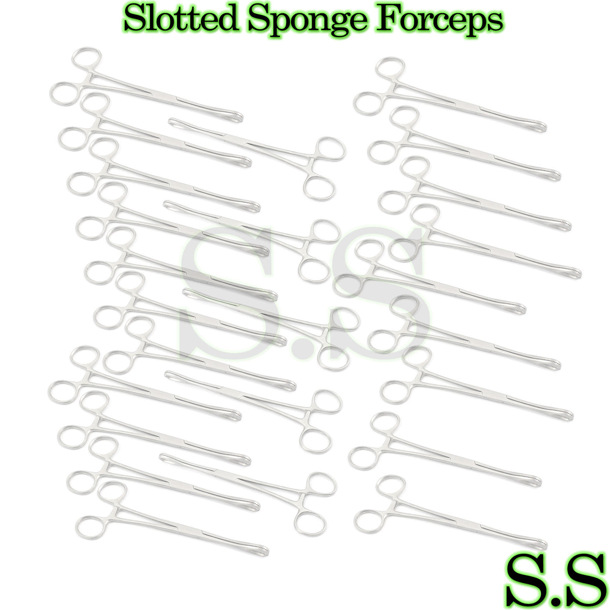 Slotted Sponge Forceps - Medical Piercing Tools in Stainless Steel
