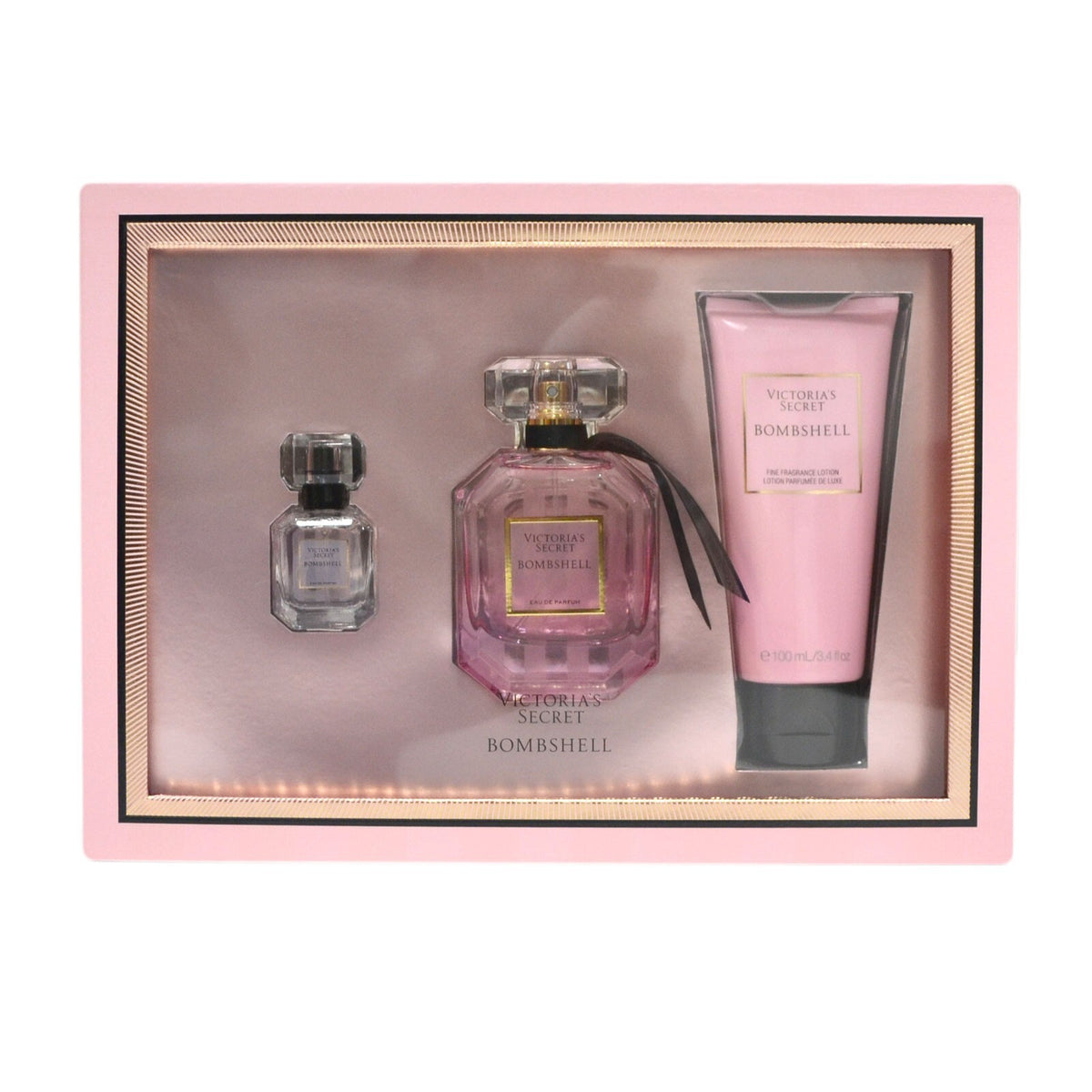 Victoria's Secret Bombshell 3-Piece Gift Set Eau De Parfum & Lotion