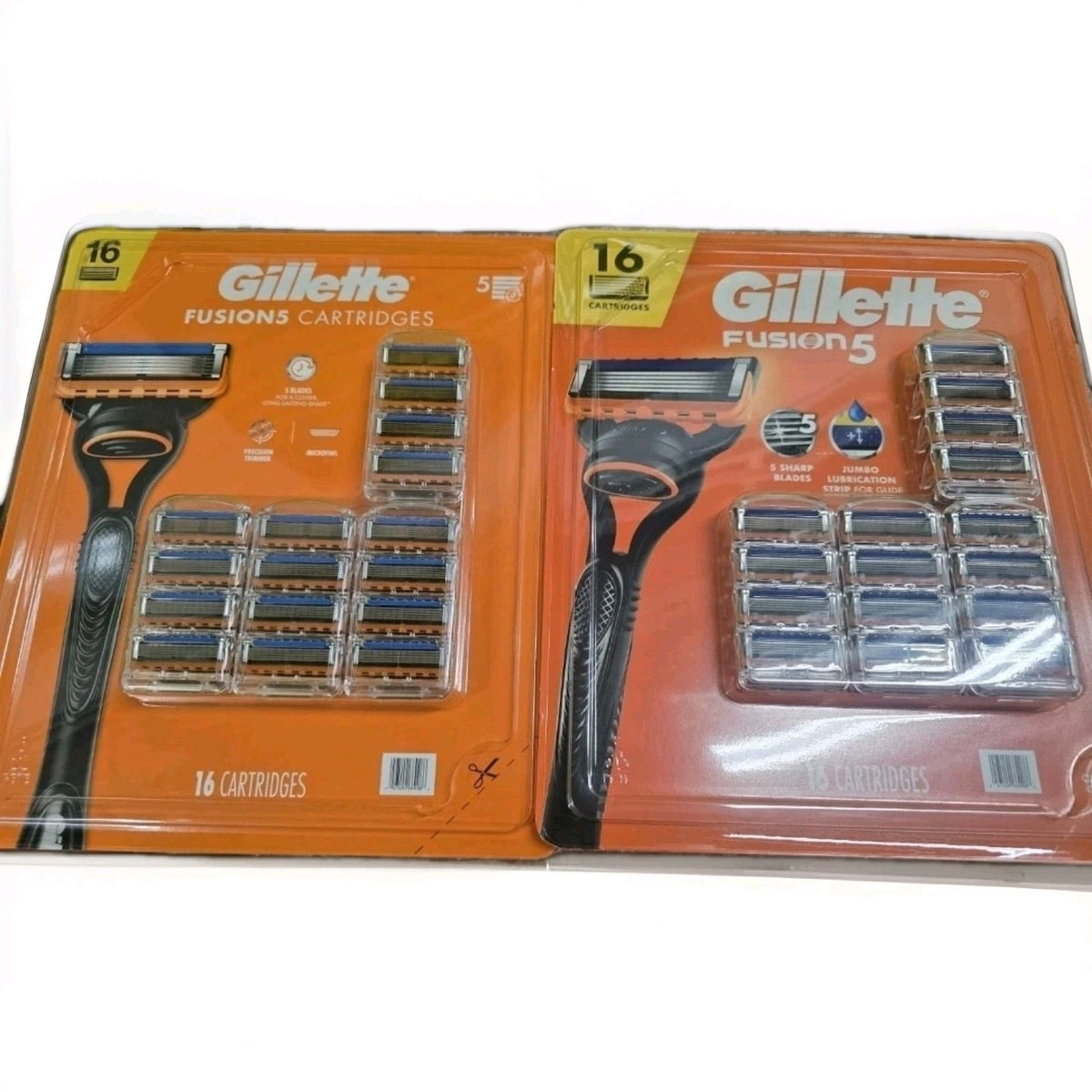 Gillette Fusion5 Men's 5 Blade Razor Refill Cartridges - 16 Pack (32 Blades)