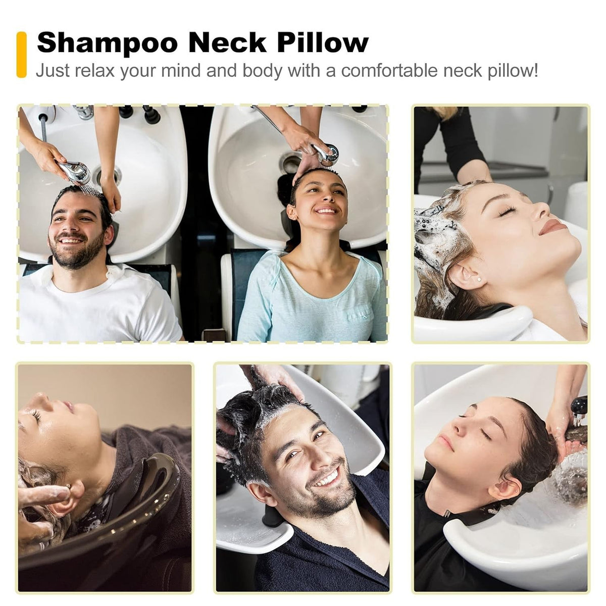 Silicone Neck Rest for Hair Washing - Non-Slip & Comfortable Salon Use