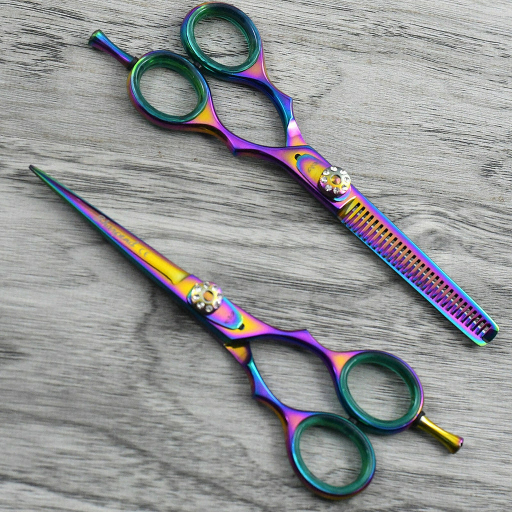 Professional Hairdressing Scissors 5.5 Inch Hair Cutting & Thinning Shears