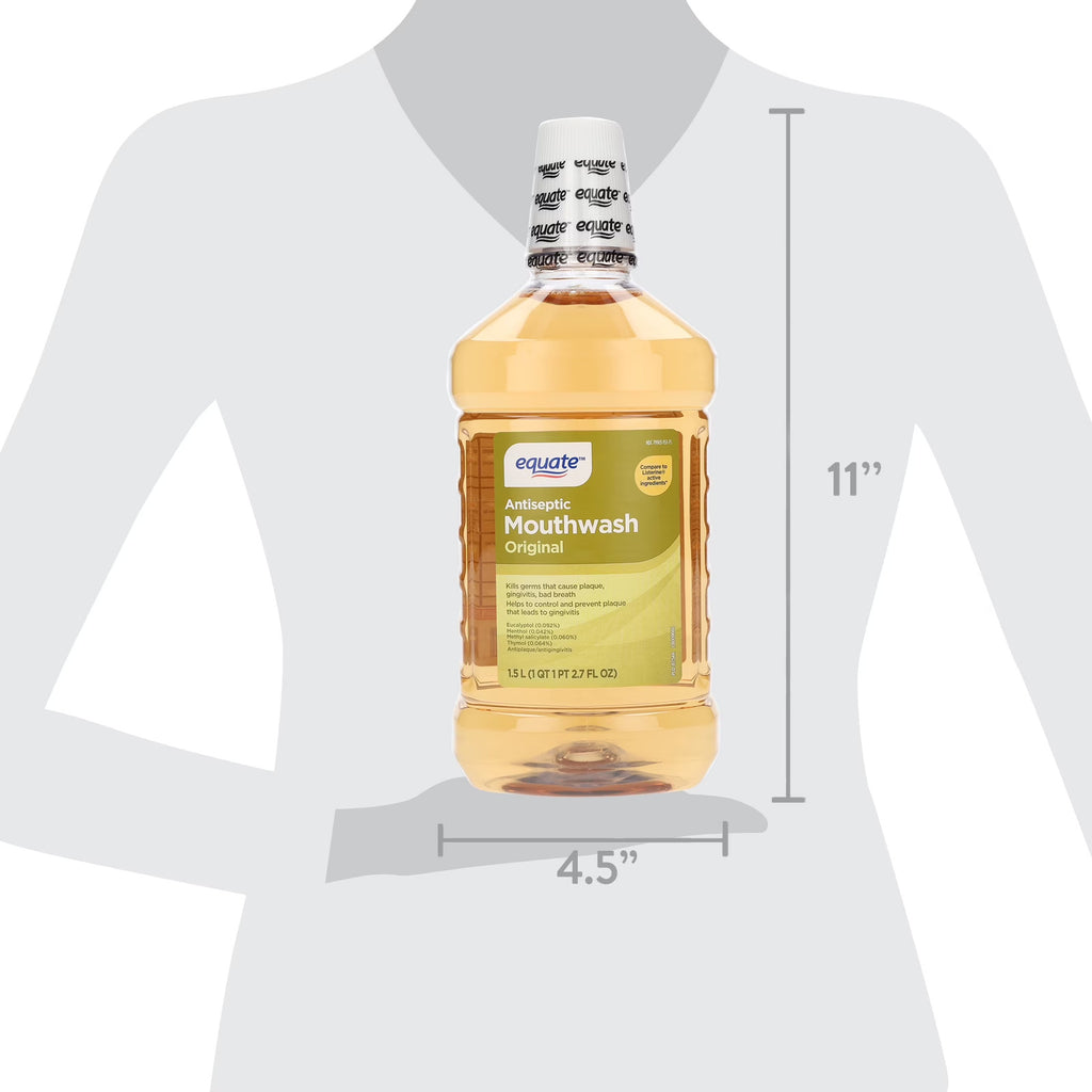 Antiseptic Mouthwash 1.5L - Fresh Breath, Plaque & Gums Care