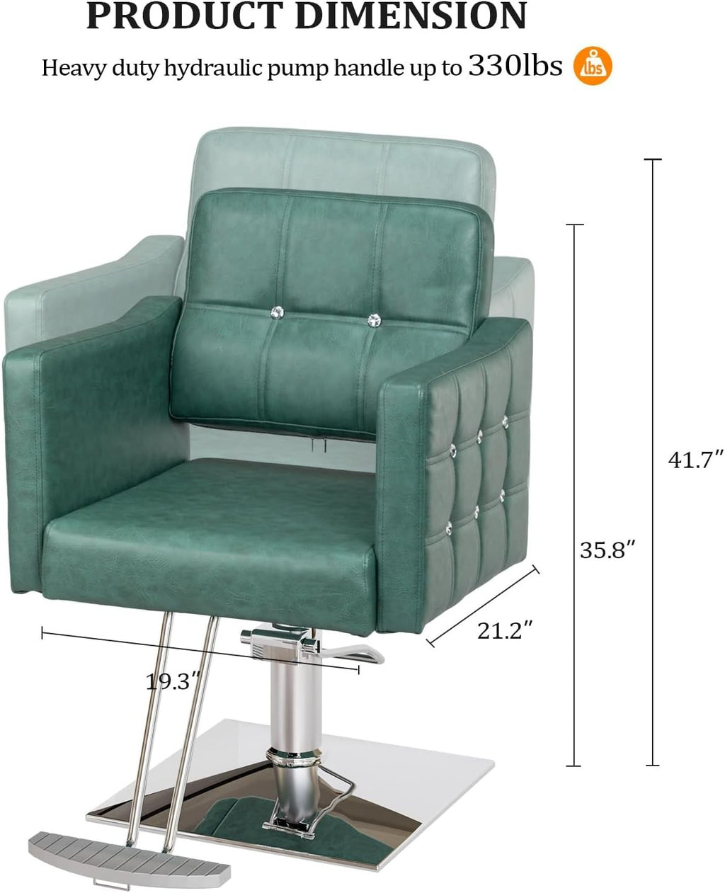Hydraulic Salon Barber Chair for Hairdressing & Styling - Comfortable & Sturdy