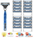 17 Pack Gillette Mach 3 Razor Blade Cartridges Refills for M3 Turbo & Sensitive Razors