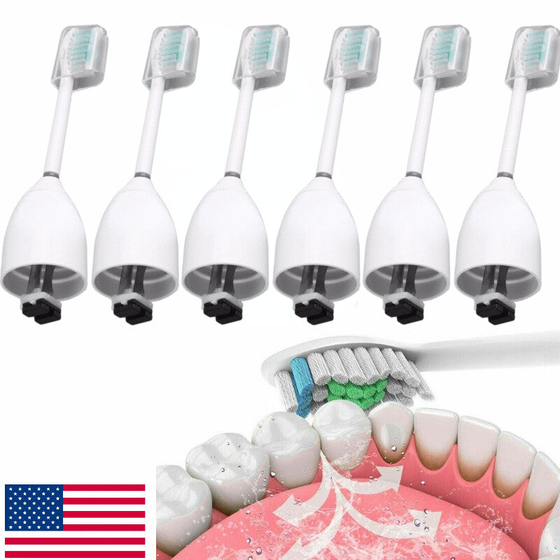 Replacement Brush Heads for Philips Sonicare E Series Electric Toothbrush - 6 Pack